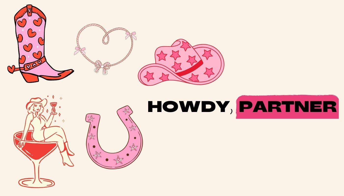 cowboy themed girly merch designs